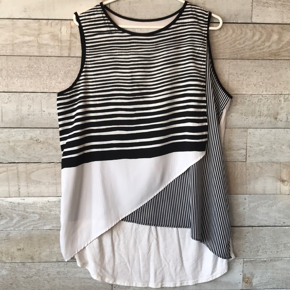 Chicos stripe sleeveless top
